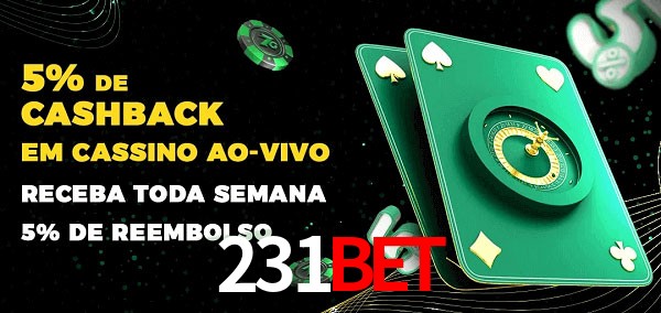 Promoções do cassino ao Vivo 231bet